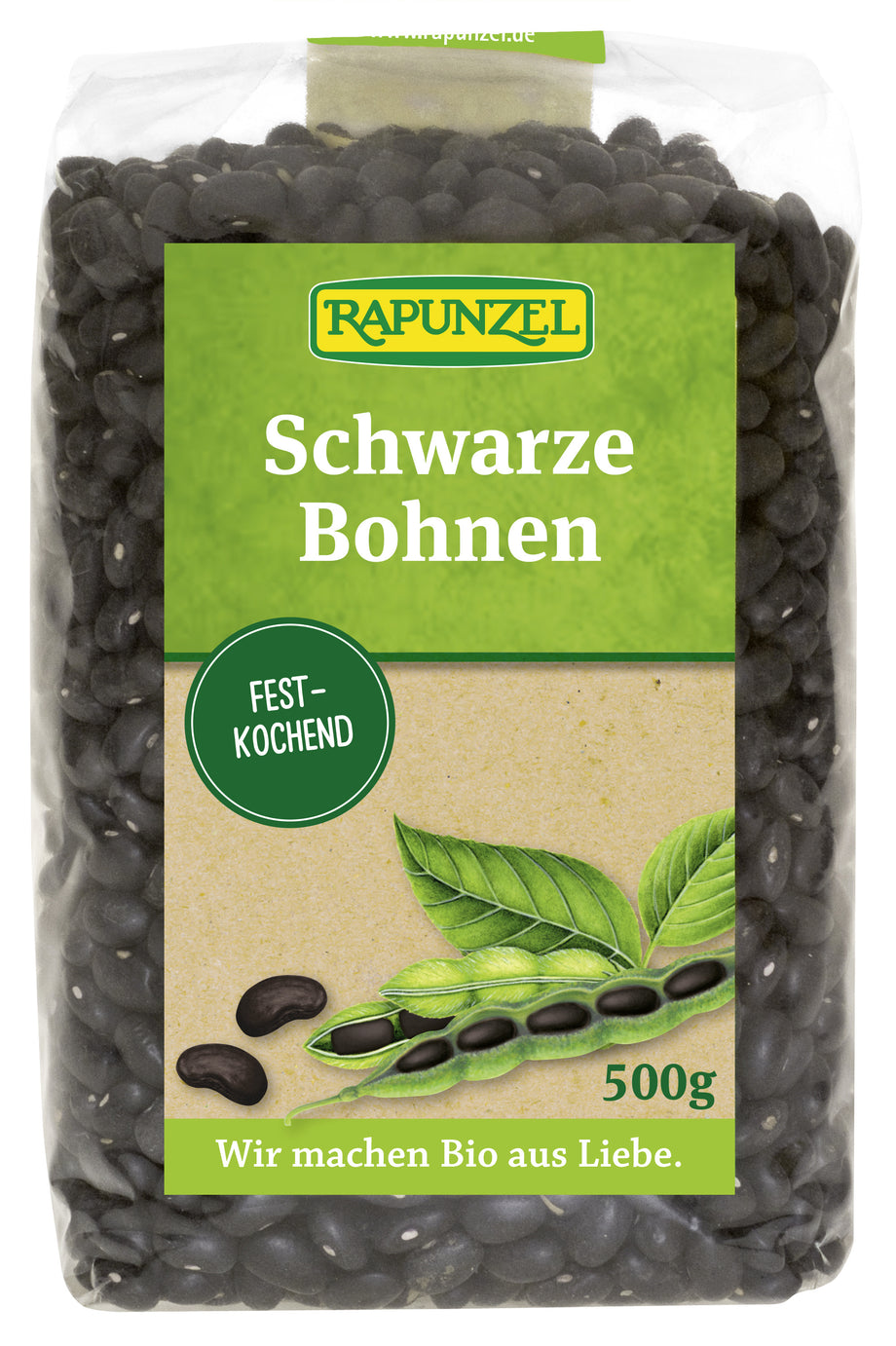 Bohnen schwarz, 500g – Biometzgerei Pichler